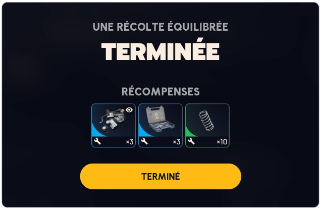 ARC RAIDERS Guide quête une récolte equilibrée recompenses