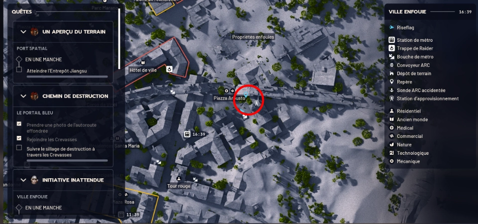 Arc RAiders mission ruines revelatrices emplacement pharmacie Arbusto