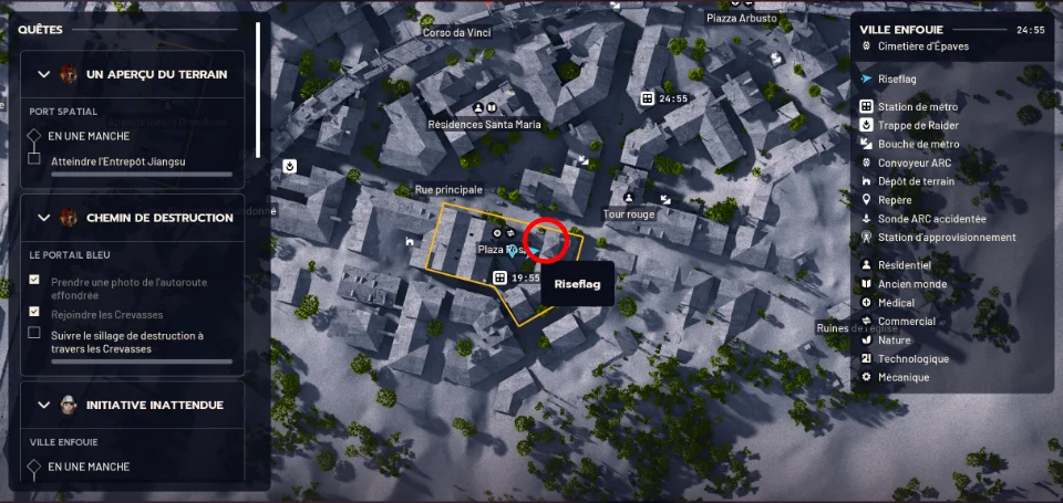 Arc RAiders mission ruines revelatrices pharmacie emplacement Plaza Rosa