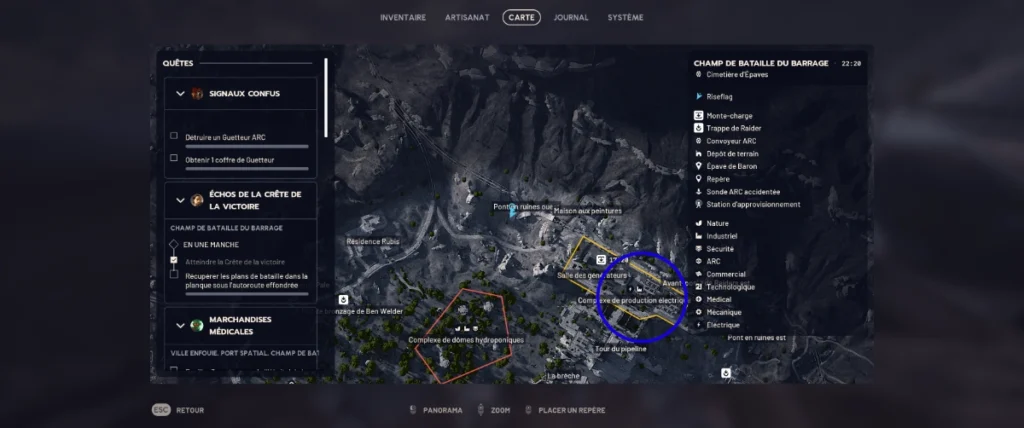 Arc Raiders guide quête hommage toledo map