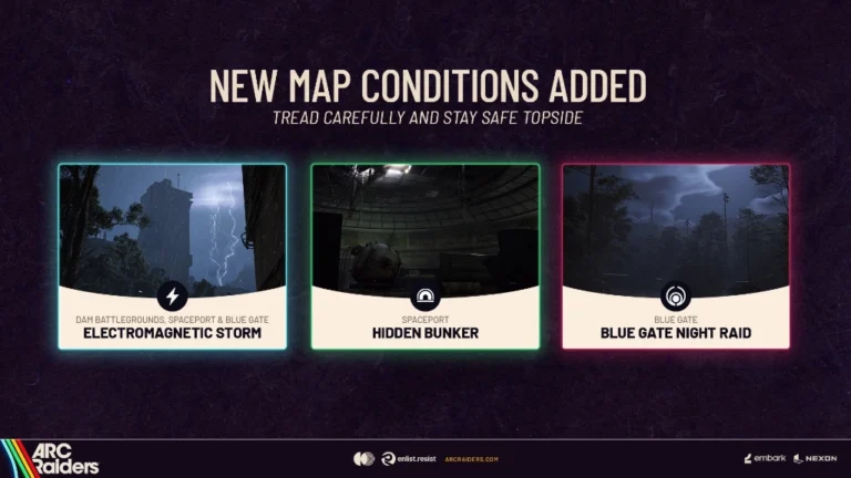 Arc Raiders nouvelles conditions de map