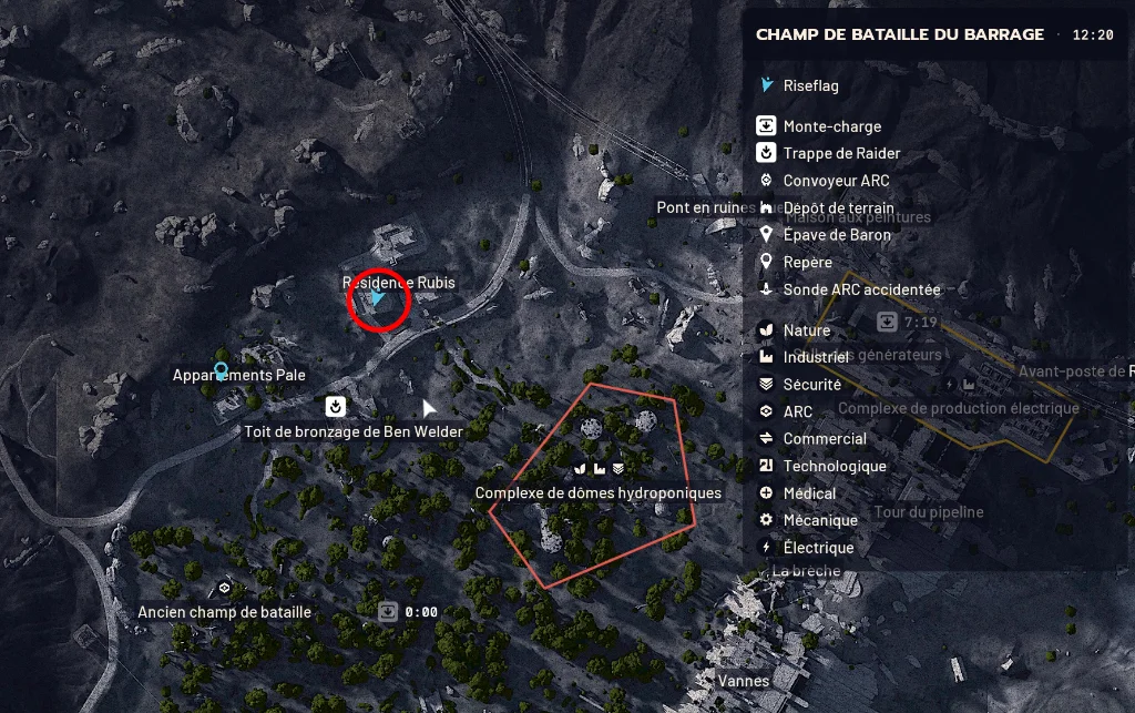 Arc Raiders quete casier capitaine map