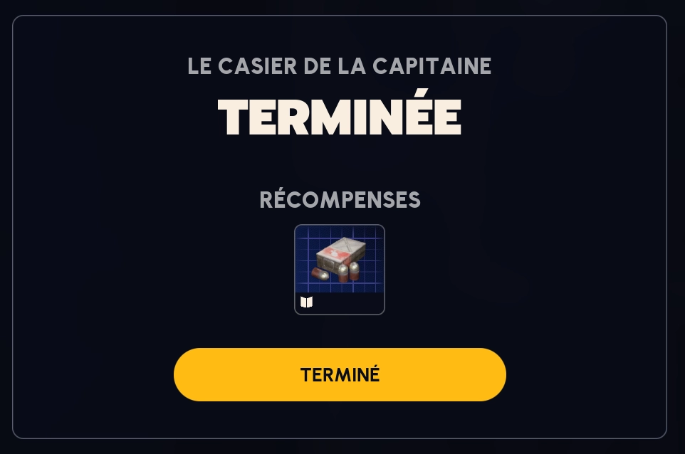 Arc Raiders quete casier capitaine recompense
