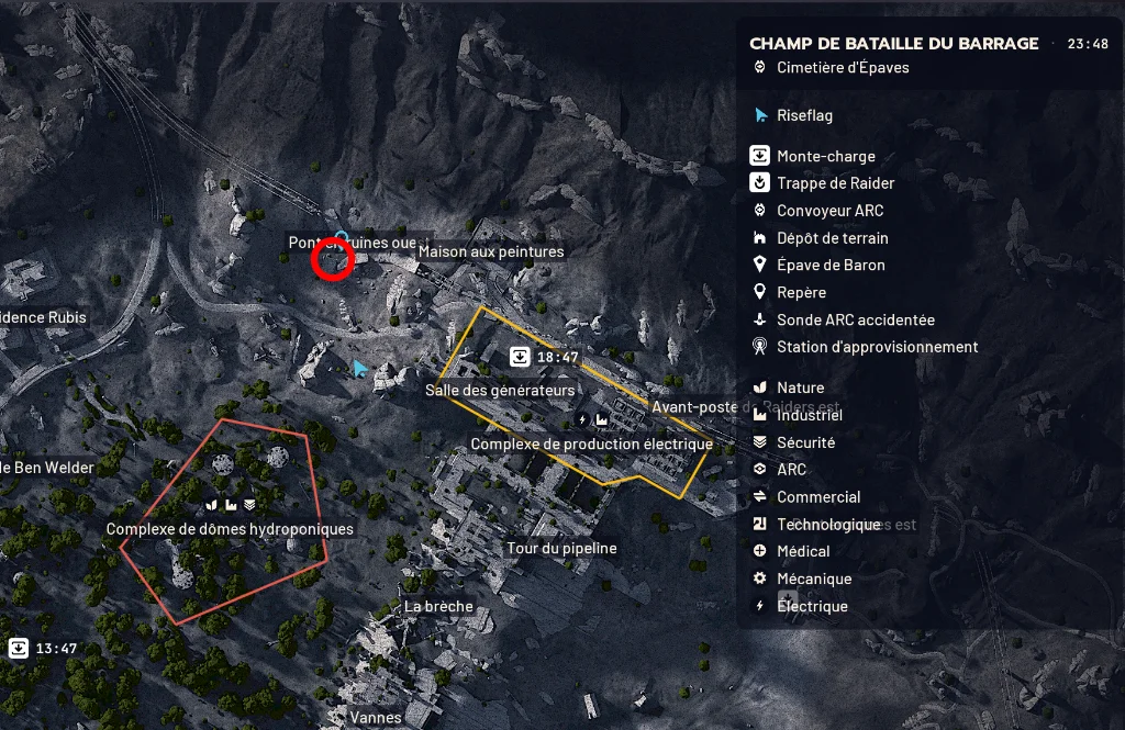 Arc Raiders quete echos crete de la victoire map
