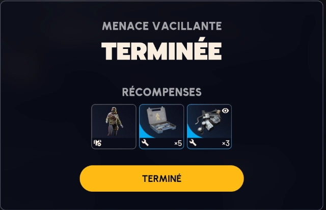 Arc Raiders quête menace vacillante récompenses