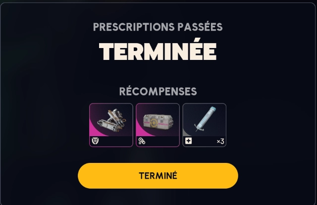 Arc Raiders quete prescriptions passees recompenses