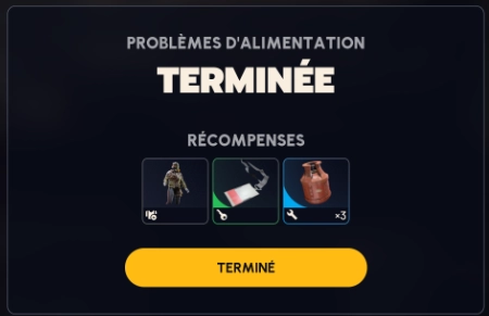 Arc Raiders quete probleme alimentation recompenses