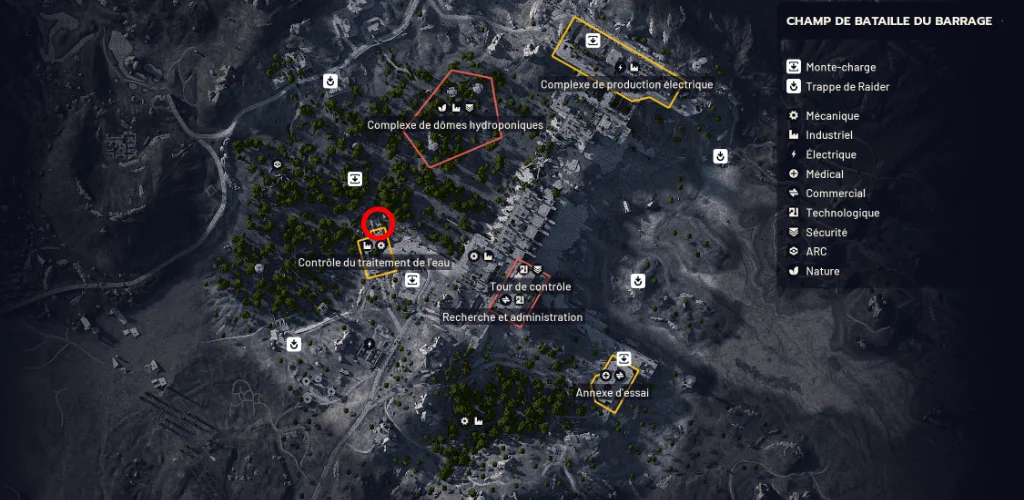 Arc Raiders quete source de la contamination map