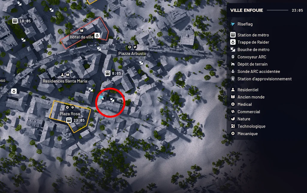 Arc Raiders quete tour de communication map