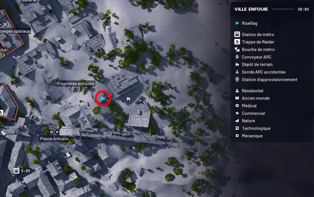 Arc Raiders quete un nid douillet carte tombe