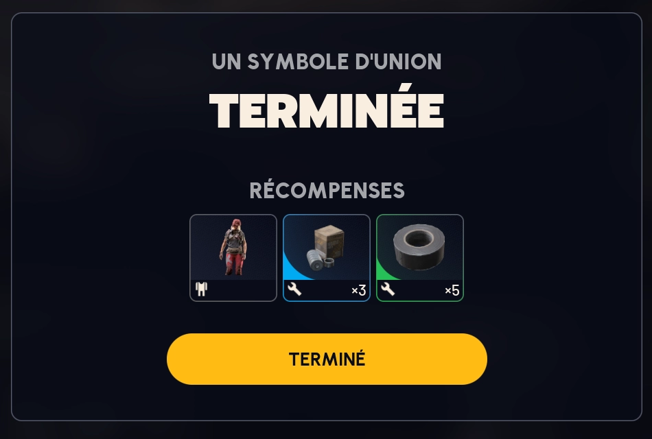 Arc Raiders symbole union recompenses