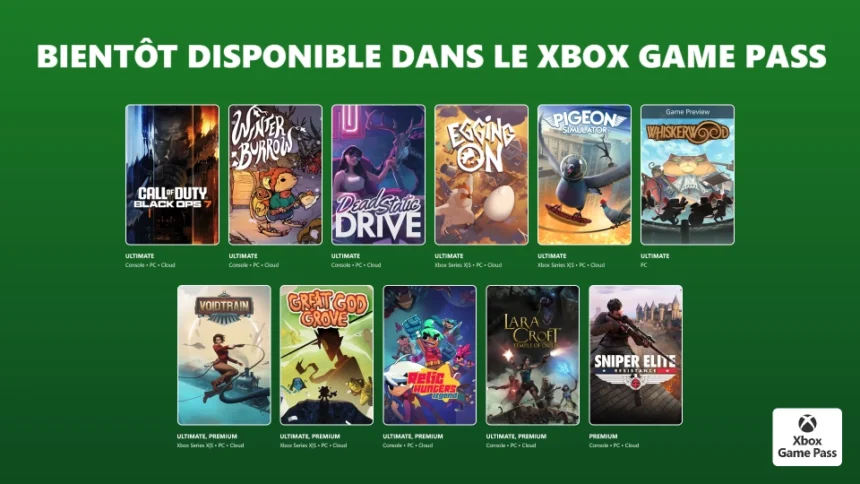 Game Pass Novembre