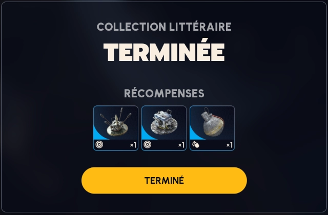Guide arc raiders quête collection littéraire recompenses