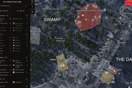 Map interactive Arc Raiders
