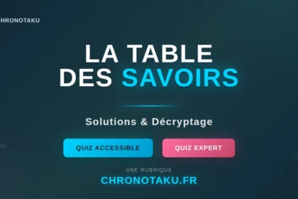 La table des savoirs solutions