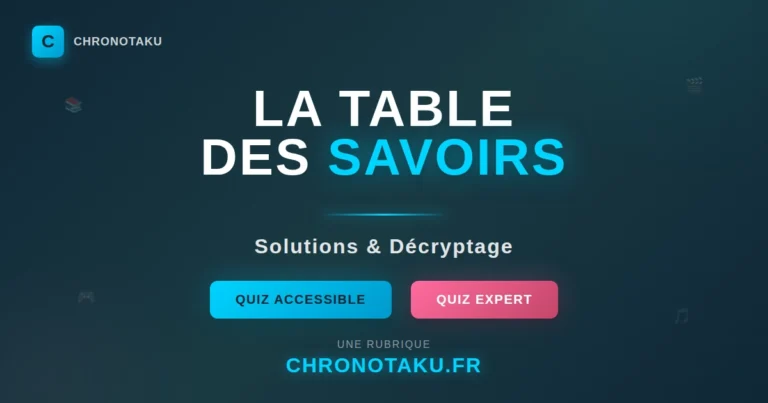 La table des savoirs solutions