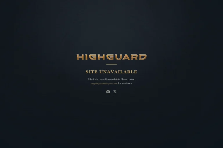 Site internet highguard